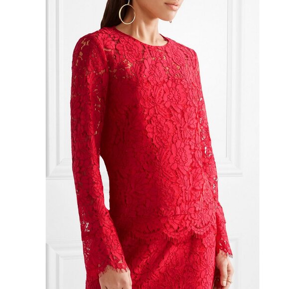 NWT DIANE VON FURSTENBERG DVF Long Lace Top- For Parties, Weddings, Date Nights - Picture 1 of 8